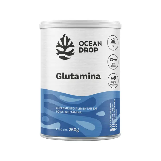 Glutamina em Pó Ocean Drop 250g
