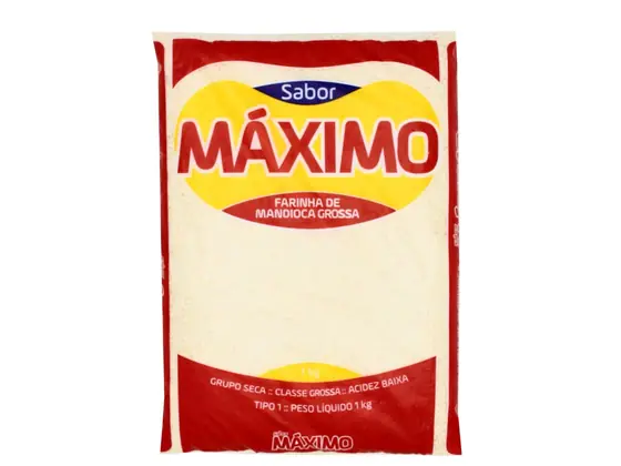 Farinha de Mandioca Grossa Máximo 1kg