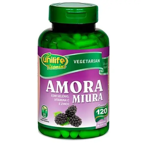 Amora Miura com Vitaminas Unilife 120 cápsulas